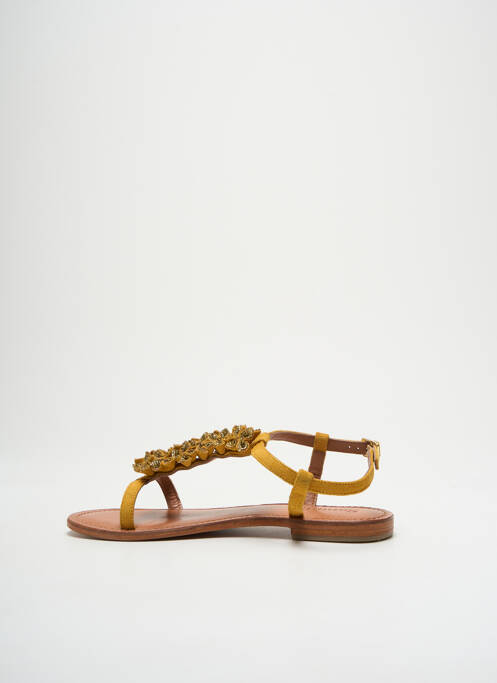 Sandale/Pantofi decupați galben SANTAFE femeie