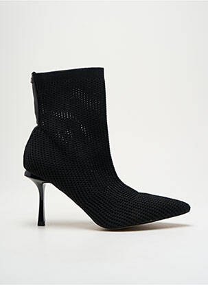 Botine/ghete vârf ascuțit toc de 7 la 9 cm negru MARIAMARE femeie