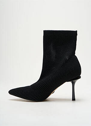 Botine/ghete vârf ascuțit toc de 7 la 9 cm negru MARIAMARE femeie