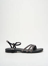 Sandale/pantofi decupați chiquet toc plat până la 3 cm negru DICIOTTOPIU femme