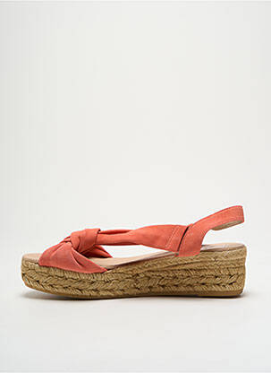Espadrile vârf deschis toc de 4 la 6 cm portocaliu GAIMO femeie