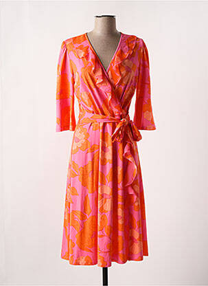 Rochie midi portocaliu K-DESIGN femeie