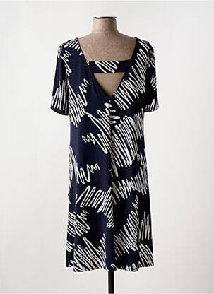 Rochie midi imprimeu fantezie mâneci scurte negru JOSEPH RIBKOFF femeie