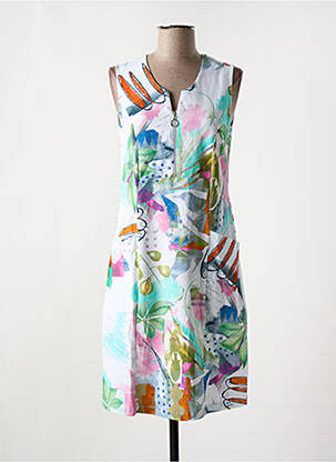 Rochie midi alb DOLCEZZA femeie