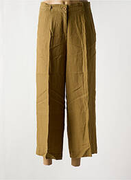 Pantalon 7/8 închidere cu fermoar sub clapetă cu nasturi mărime normală verde SAINT JAMES femme
