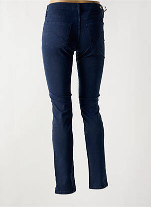 Pantalon slim țesătură poplin mărime normală albastru DESGASTE femeie