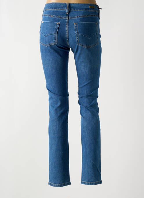 Blugi cu croială slim albastru DESGASTE femeie