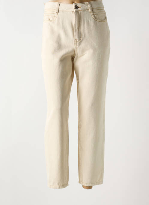 Blugi cu croială dreaptă bej LOLA ESPELETA femeie
