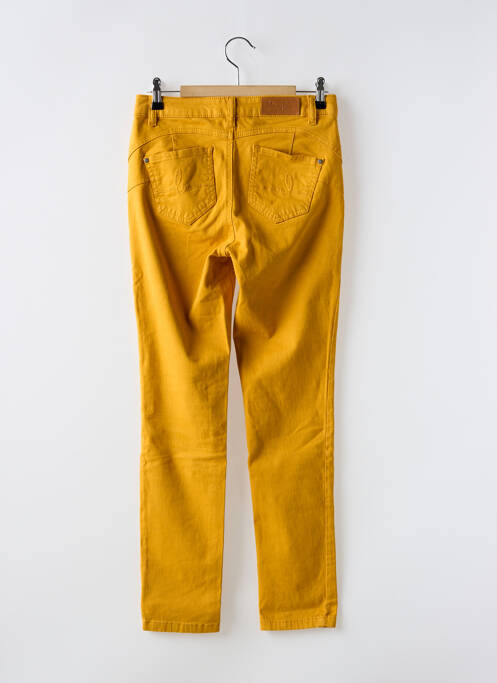 Pantalon slim galben LOLA ESPELETA femeie