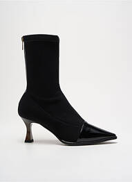 Botine/ghete vârf ascuțit toc de 4 la 6 cm negru LODI femeie
