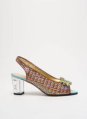 Sandale/Pantofi decupați maro AZUREE femeie