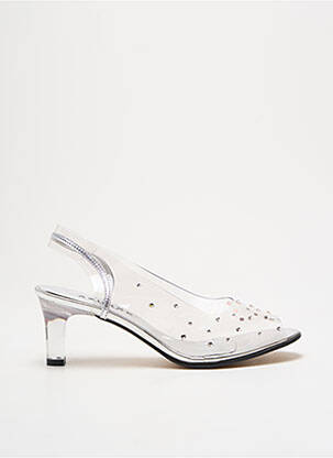 Sandale/Pantofi decupați argintiu AZUREE femeie