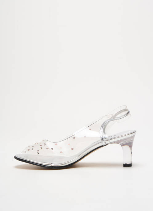 Sandale/Pantofi decupați argintiu AZUREE femeie