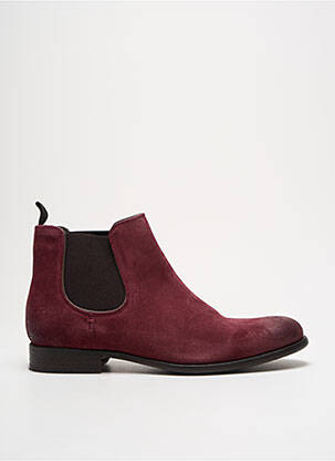 Botine/ghete țesătură satinată toc plat până la 3 cm violet PARADIGMA femeie