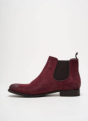 Botine/ghete țesătură satinată toc plat până la 3 cm violet PARADIGMA femeie