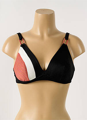 Sutien de costum de baie elasticitate sutien cupe întregi cu decolteu înalt negru LISE CHARMEL femeie