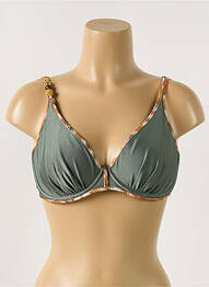 Sutien de costum de baie elasticitate sutien cupe întregi cu decolteu înalt verde MARIE JO femeie