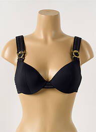 Sutien de costum de baie elasticitate sutien balconet cu decolteu înalt negru LISE CHARMEL femme