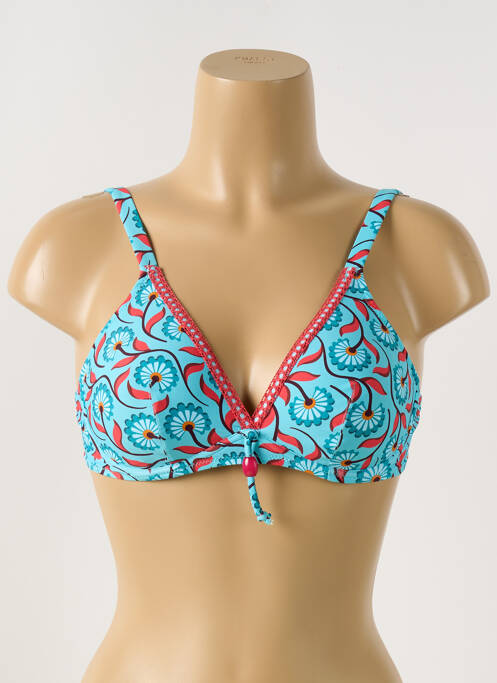 Sutien de costum de baie albastru ANTIGEL femeie