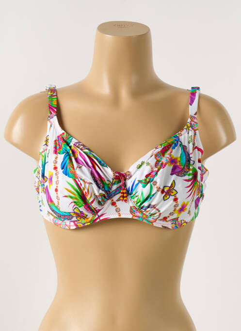 Sutien de costum de baie alb ANTIGEL femeie