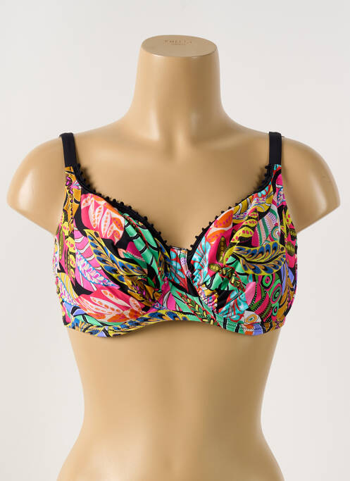 Sutien de costum de baie negru ANTIGEL femeie