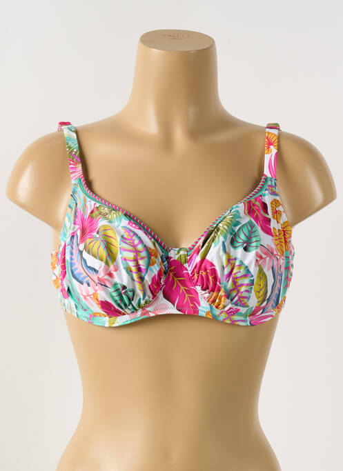 Sutien de costum de baie alb ANTIGEL femeie