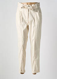 Pantalon 7/8 talie elastică mărime normală bej SUMMUM femeie