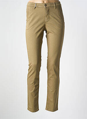 Pantalon chino talie joasă talie joasă verde HAPPY femeie