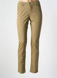 Pantalon chino talie joasă talie joasă verde HAPPY femme