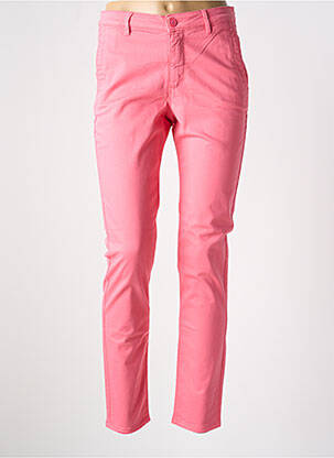 Pantalon chino talie joasă talie joasă roz HAPPY femeie