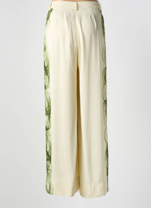 Pantalon larg bej RABENS SALONER femeie