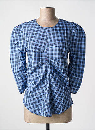 Bluză albastru SANFASON femeie