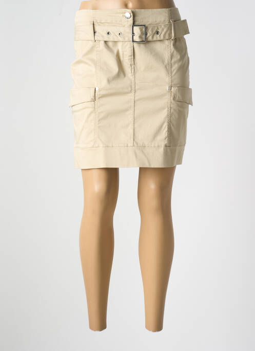 Fustă scurtă bej EVA KAYAN femeie