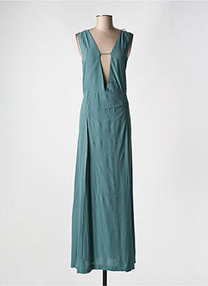 Rochie lungă fără mâneci fără mâneci verde KARMA KOMA femeie