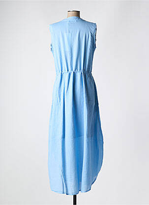 Rochie lungă fără mâneci fără mâneci albastru RABENS SALONER femeie