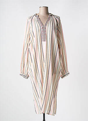 Rochie lungă mâneci lungi mâneci lungi bej MKT STUDIO femeie