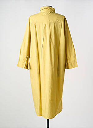 Rochie midi mâneci 3/4 mâneci 3/4 galben PENN & INK N.Y femeie