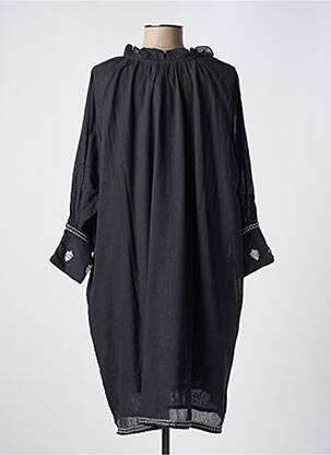 Rochie midi croială fluidă mâneci lungi negru MARLO femeie