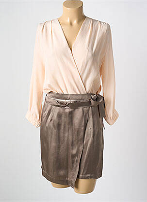 Salopetă scurtă roz SANFASON femeie