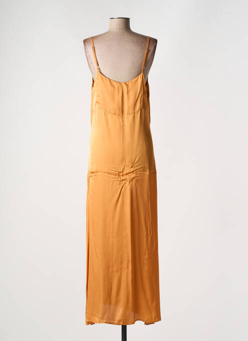 Rochie lungă galben LAUREN VIDAL femeie