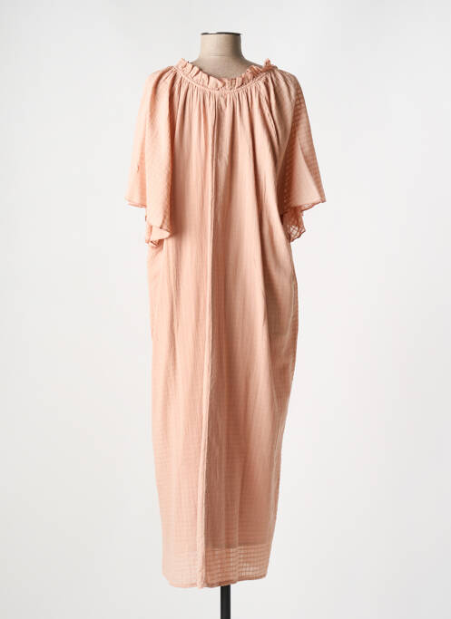 Rochie lungă roz DROLATIC femeie