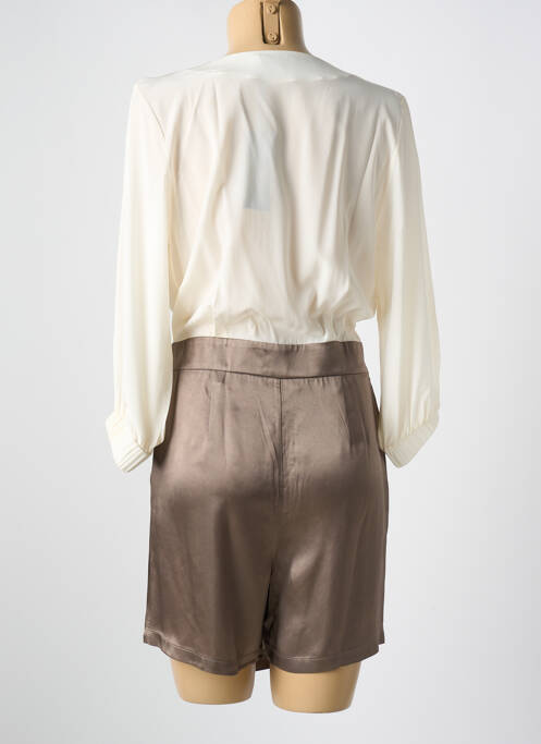 Salopetă scurtă bej SANFASON femeie