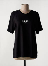Tricou mâneci trei sferturi mâneci scurte negru PENN & INK N.Y femme