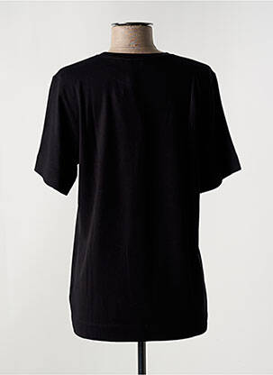 Tricou imprimeu fantezie mâneci scurte negru PENN & INK N.Y femeie