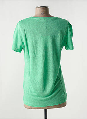 Tricou elasticitate mâneci scurte verde SECOND FEMALE femeie
