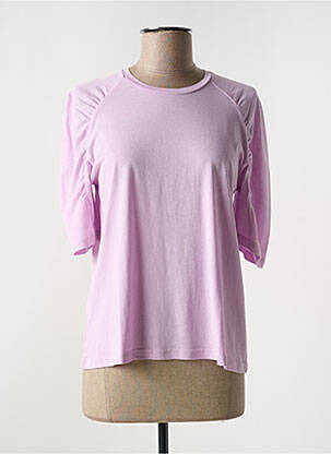Tricou elasticitate mâneci scurte violet SECOND FEMALE femeie