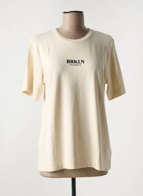 Tricou bej PENN & INK N.Y femeie