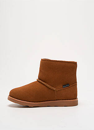 Botine/ghete umplută vârf rotund maro KICKERS fată