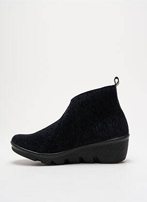 Botine/ghete vârf rotund toc de 4 la 6 cm negru BERNIE MEV femeie