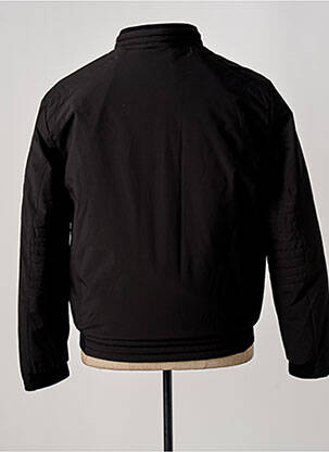 Geacă matlasată buzunare fără glugă negru S4 JACKETS bărbat